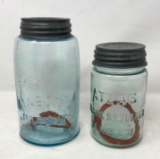 Antique ATLAS Mason Jars, with Lids and Seals