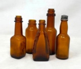 Vintage Brown Glass Bottles