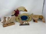 Wood Craft Ducks, Goose