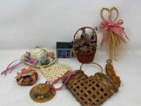 Home Decorations Basket Lot