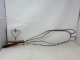 Vintage Wood Handle Wire Rug Beater