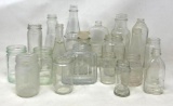 Vintage Clear Glass Bottles