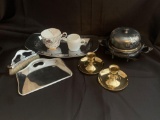 Vintage Metal and Metal Plated Table Items