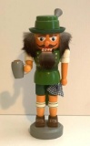 Vintage Animated Wooden German Style Beer Drinking Figurine