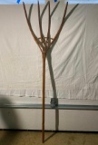 Primitive Wood 4 Tine Hay Fork