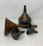 Vintage Oil Funnels