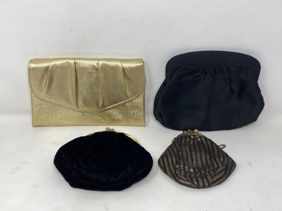 Four Purses and Clutches