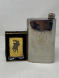Flask and Lighter