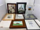 Eight Photo Frames and Prints