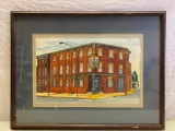 Framed and Matted Print of Oxford, PA
