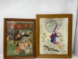 Mother Goose Melodies Poster and Hand Stitched Picture