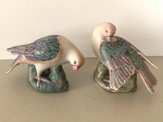 Pair of Ceramic Bird Figures