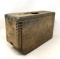 WW 2 Era Military Antique Wooden Dove Tailed Ammunition Box