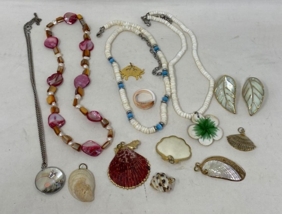 Grouping of Shell Jewelry