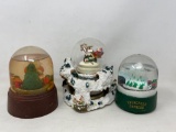 Three Snow Globes