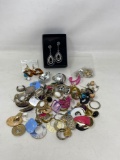 Large Grouping of Costume Earrings