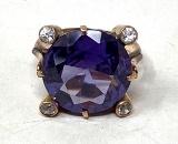 Gold and Synthetic Color Change Sapphire