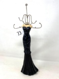 Resin Jewelry Holder in the Form of Mannequin in Dress