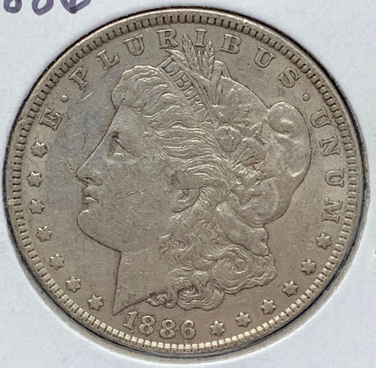 Morgan Silver Dollar, 1886