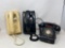 Three Vintage Rotary Telephones