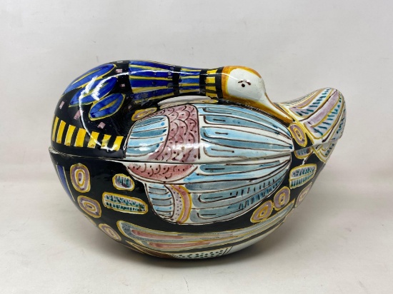Italian Ceramic "Bird" Lidded Tureen