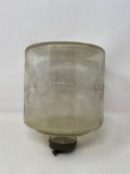 Vintage Clear Glass Kerosene Bottle for Gas Cooking Stove ? Use Kerosene Only