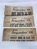 Three National Songwriters' News Papers, 1940's