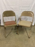 Two Metal Folding Chairs