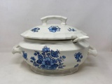 Blue & White Tureen and Ladle