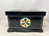 Paint Decorated Wooden Lidded Box