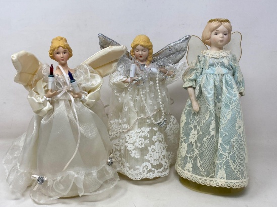 Three Angel Christmas Tree Toppers