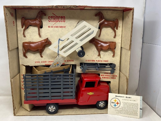 Vintage NEW Old Stock, Structo No. 501 Stock Farm Set, circa 1958