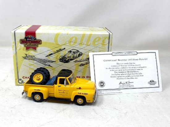 Matchbox Collectibles 1955 Caterpillar Branded Ford Truck with COA