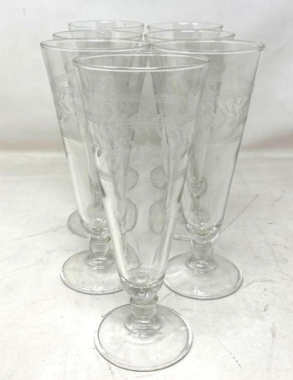 7 Etched Glasses