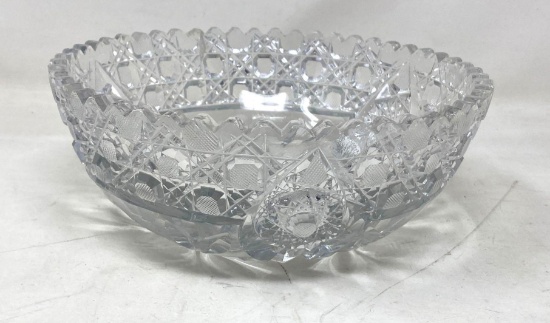 Vintage Clear Glass Serving Bowl