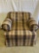 Plaid Upholstered Chair