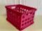 Pink Plastic Crate