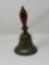 Vintage Brass Bell with Wooden Handle