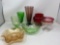 Colored Vintage Glassware Lot