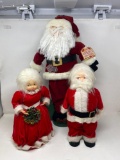 Santa and Mr. & Mrs. Claus Dolls
