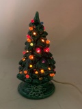 Vintage Ceramic Lighted Christmas Tree
