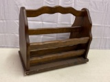 Wooden Magazine Rack