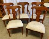 5 Upholstered Seat Dining Chairs