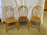 3 Hoop Back Chairs