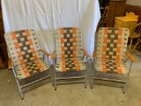 3 Aluminum Lawn Chairs