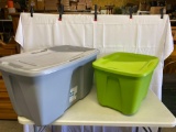 2 Storage Totes with Lids