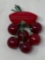 Bakelite or bakelite type Cherry Cluster Pin