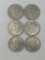 Six Eisenhower Dollar Coins, Bicentennial, 1976
