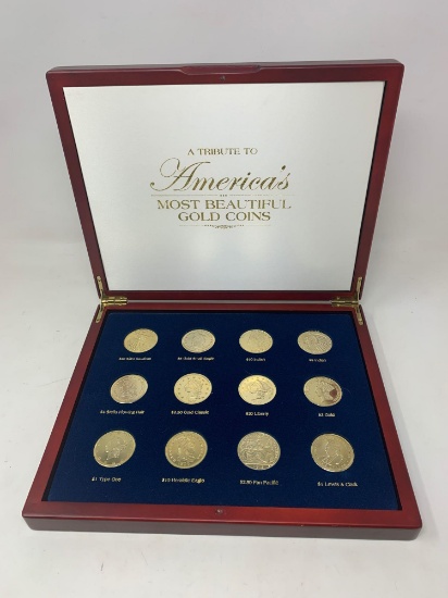 Historic Coin Collection - (12) "A Tribute To America's Most Beautiful Gold Coins"