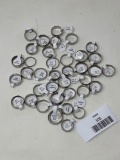 Stainless Steel Rings, NOS, Lot of 38